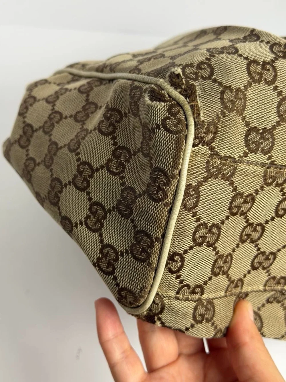 Gucci GG Sukey Monogram Canvas/Leather Tote Bag - Picture 11 of 16